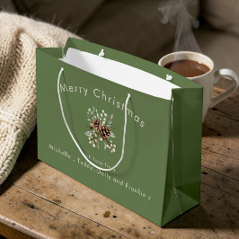 Sacola Para Presentes Grande Saco de Presente de Natal Personalizado Verde Salv