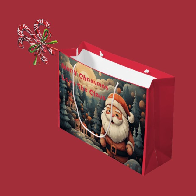 Sacola Para Presentes Grande Saco de Presente de Papai Noel – "Feliz Natal Com  (Criador carregado)