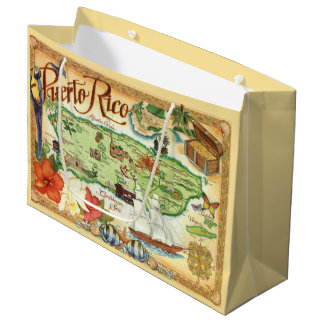 Sacola Para Presentes Grande Saco de Presente de Porto Rico