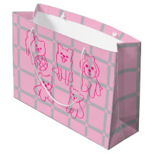 Saco de presente de presente de cachorro com padrã