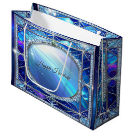 Sacola Para Presentes Grande Saco de Presente Decorativo Azul
