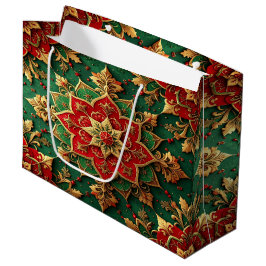 Sacola Para Presentes Grande Saco de Presente Decorativo de Férias Vermelho Ver