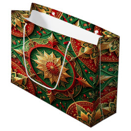 Sacola Para Presentes Grande Saco de Presente Decorativo de Férias Vermelho Ver