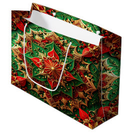 Sacola Para Presentes Grande Saco de Presente Decorativo de Férias Vermelho Ver
