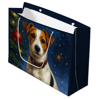 Sacola Para Presentes Grande Saco de Presente do Jack Russell Terrier