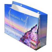 Saco de Presente do Pôr do Sol de Positano, Itália
