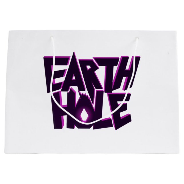 Sacola Para Presentes Grande Saco de presente Earth Hole (Frente)