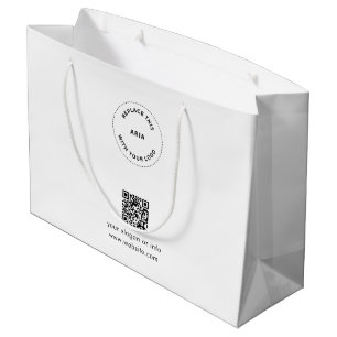 Sacola Para Presentes Grande Saco de Presente Eco Kraft com Logotipo Personaliz
