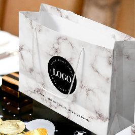 Sacola Para Presentes Grande Saco de presente elegante personalizado preto márm