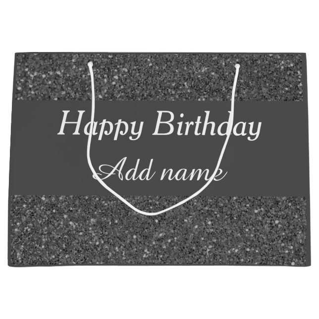 Sacola Para Presentes Grande Saco de presente especial de aniversário, personal (Frente)