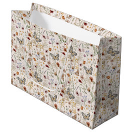 Sacola Para Presentes Grande Saco de Presente Floral Boho