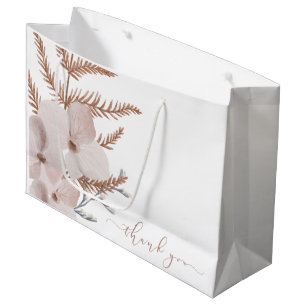 Sacola Para Presentes Grande Saco de Presente Floral Boho Aquarela