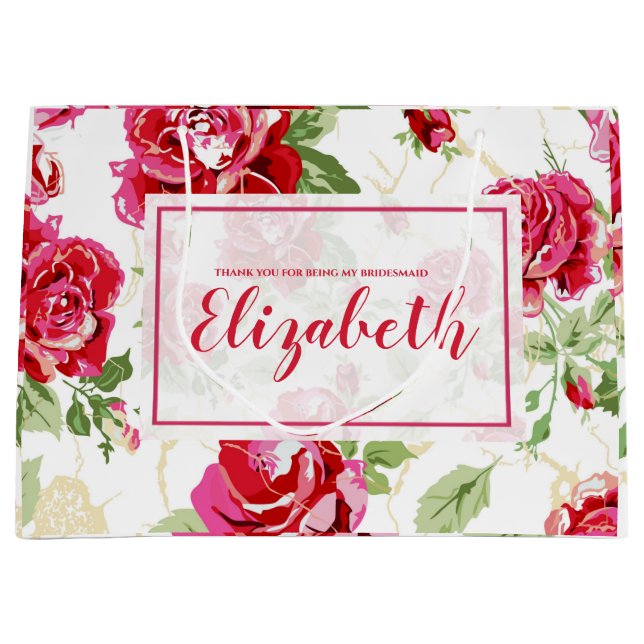 Sacola Para Presentes Grande Saco de presente grande com impressão clássica de  (Frente)