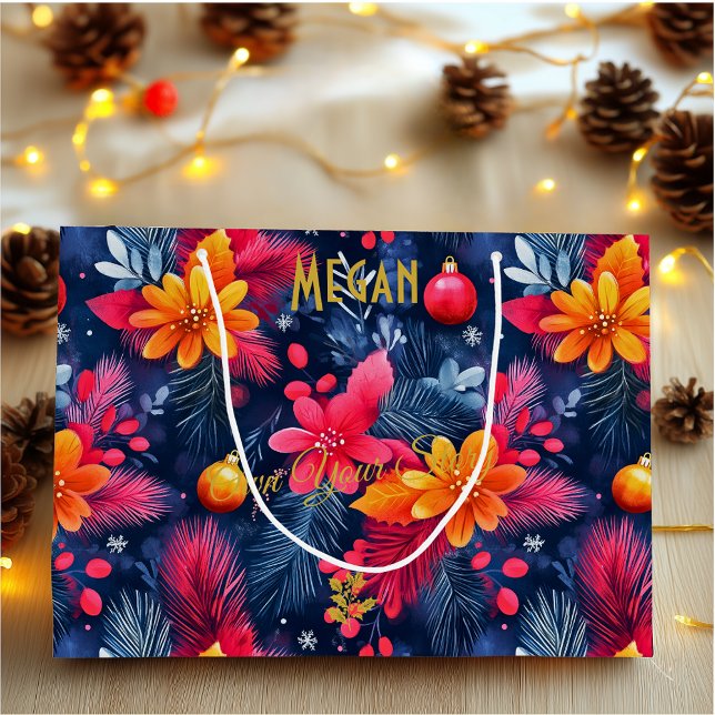 Sacola Para Presentes Grande Saco de Presente Grande de Natal Personalizado com (Criador carregado)
