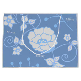 Sacola Para Presentes Grande Saco de Presente Grande Jardim Azul