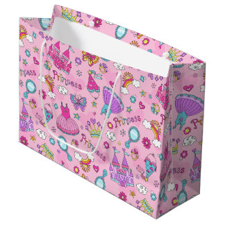 Sacola Para Presentes Grande Saco de Presente Grande Princesa Rosa