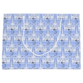 Sacola Para Presentes Grande Saco de Presente Horizontal Vinca de Beleza Fluida