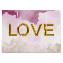 Saco de presente 'LOVE' (tamanho Grande)