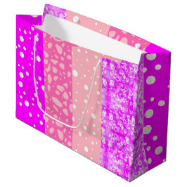 Sacola Para Presentes Grande Saco de Presente Menina Floral Rosa Estética Elega
