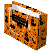 Saco de Presente para o Halloween com Nome Persona