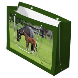 Sacola Para Presentes Grande Saco de presente personalizado do Horse Lover