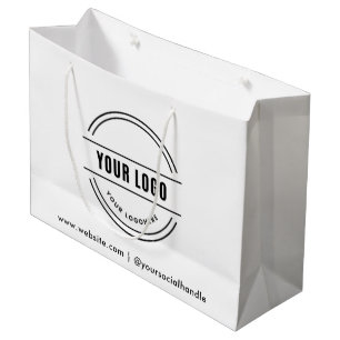 Sacola Para Presentes Grande Saco de presente preto personalizado com logotipo