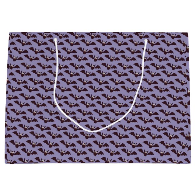 Sacola Para Presentes Grande Saco de presentes de morcegos voadores (Frente)