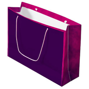 Sacola Para Presentes Grande Saco de presentes magenta roxa escura - personaliz