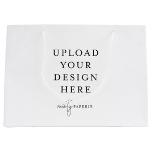 Sacola Para Presentes Grande Saco de presentes personalizado, 12,5" x 9"