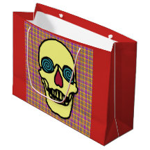 Saco de presentes personalizado - HALLOWEEN SKULL