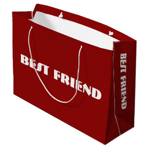 Sacola Para Presentes Grande Saco de presentes personalizado "MELHOR AMIGO"