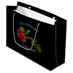 Sacola Para Presentes Grande Saco do presente, coleção da rosa vermelha,