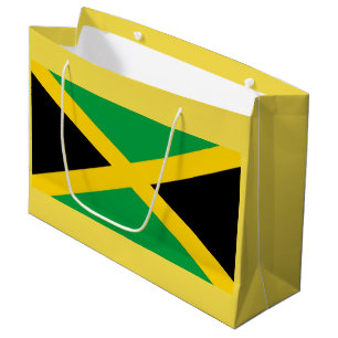 Sacola Para Presentes Grande Saco do presente da bandeira de Jamaica