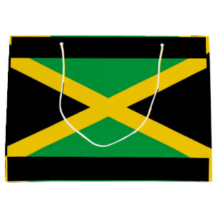 Sacola Para Presentes Grande Saco do presente da bandeira de Jamaica