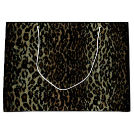 Sacola Para Presentes Grande Saco do presente do impressão do leopardo grande