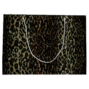 Sacola Para Presentes Grande Saco do presente do impressão do leopardo grande