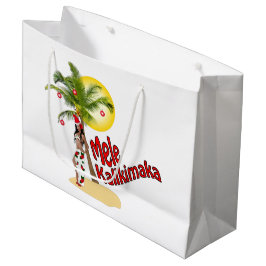 Sacola Para Presentes Grande Saco do presente do Natal de Hula Mele Kalikimaka