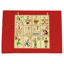 Saco do presente - grande, DOZE DIAS lustrosos do