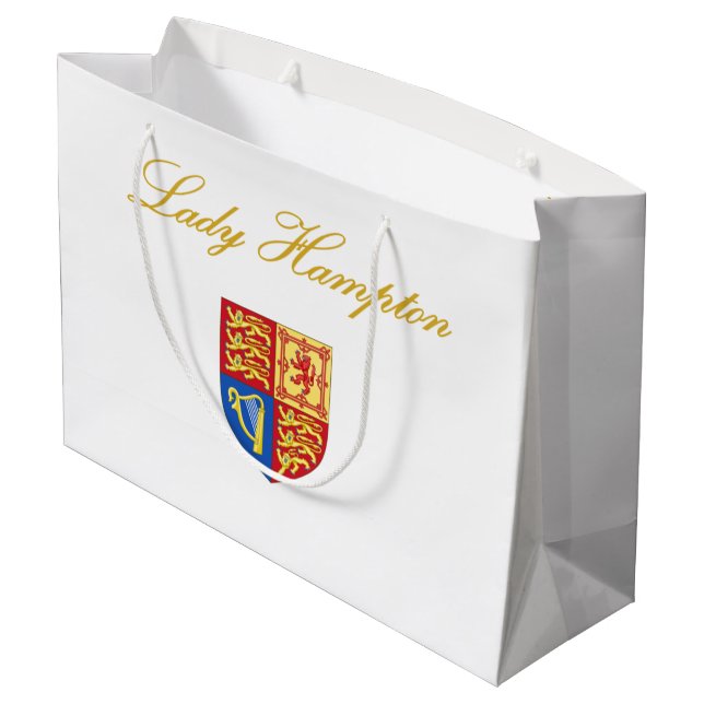 Sacola Para Presentes Grande Saco do Presente Lady Hampton (Verso inclinado)