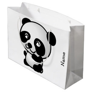 Sacola Para Presentes Grande Saco do presente. Panda.