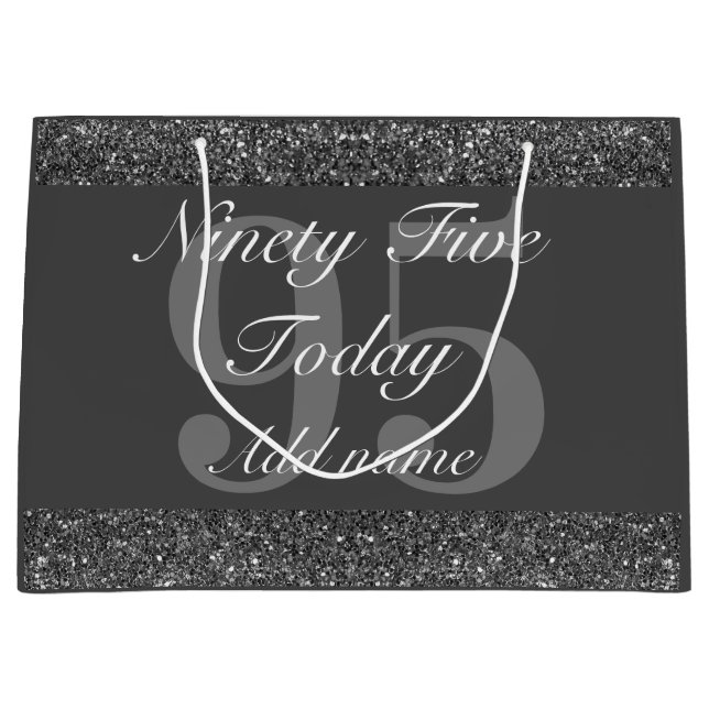 Sacola Para Presentes Grande Saco especial de presente de aniversário 95 (Frente)