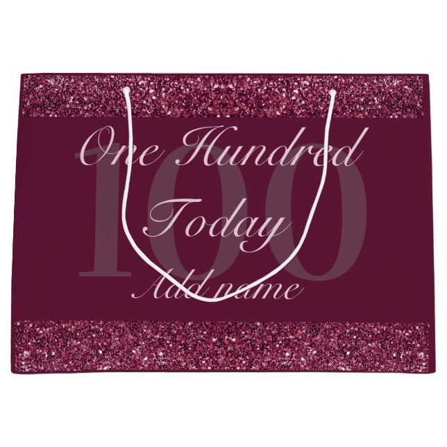 Sacola Para Presentes Grande Saco especial de presente de aniversário personali (Frente)