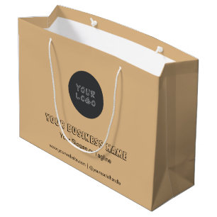 Sacola Para Presentes Grande Saco Grande Personalizado Marca Minimalista Sem Mí