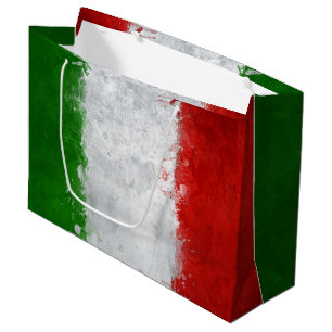 Sacola Para Presentes Grande Saco italiano do presente da bandeira