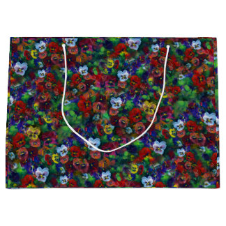 Sacola Para Presentes Grande Saco Pansy Gift (vermelho)