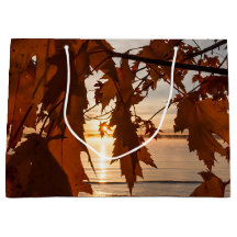 saco presente folhas de ácer