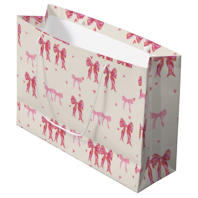 Sacola Para Presentes Grande sacos de compras de papel (Frente inclinada)