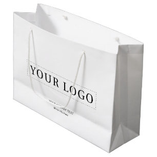Sacola Para Presentes Grande Sacos de compras de papel com logotipo de negócios