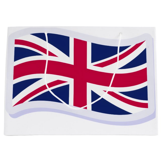 Sacola Para Presentes Grande Sacos de Presente com Desenho da Union Jack (Frente)