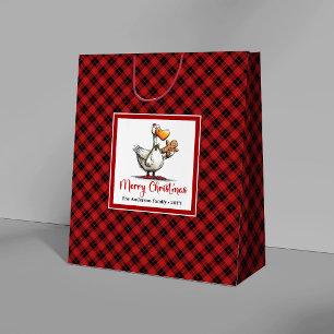Sacola Para Presentes Grande Sacos de Presente de Natal de Pato Cartoon Engraça